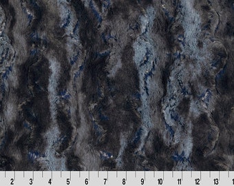 MINKY - Luxe Cuddle® Wild Rabbit in Outer Space Luxury Furry Fabric from Shannon Fabrics- 15mm Pile