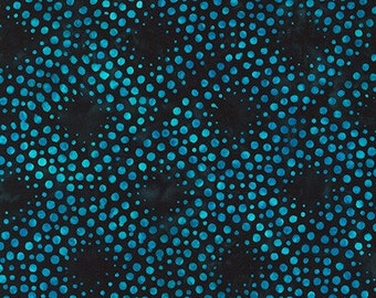 Batik Fabric- Aqua Dots by Lunn Studios from Artisan Batiks Collection: Connect the Dots 19877-102