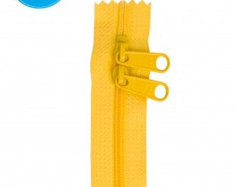 ZIPPERS - 40" Dandelion Yellow Double Slide Handbag Zipper from Patterns By Annie