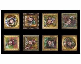 Fashionista Panel in Black 24" Panel from the Les Femmes Fashionista Collection by ©Desiree’s Designs for QT Fabrics - 100% Cotton