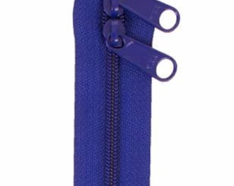 DOUBLE-SLIDE ZIPPER - 30" Cobalt Blue Handbag Zipper from Patterns By Annie