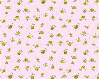 Susy Bees in Pink van Susybee Basics voor Clothworks