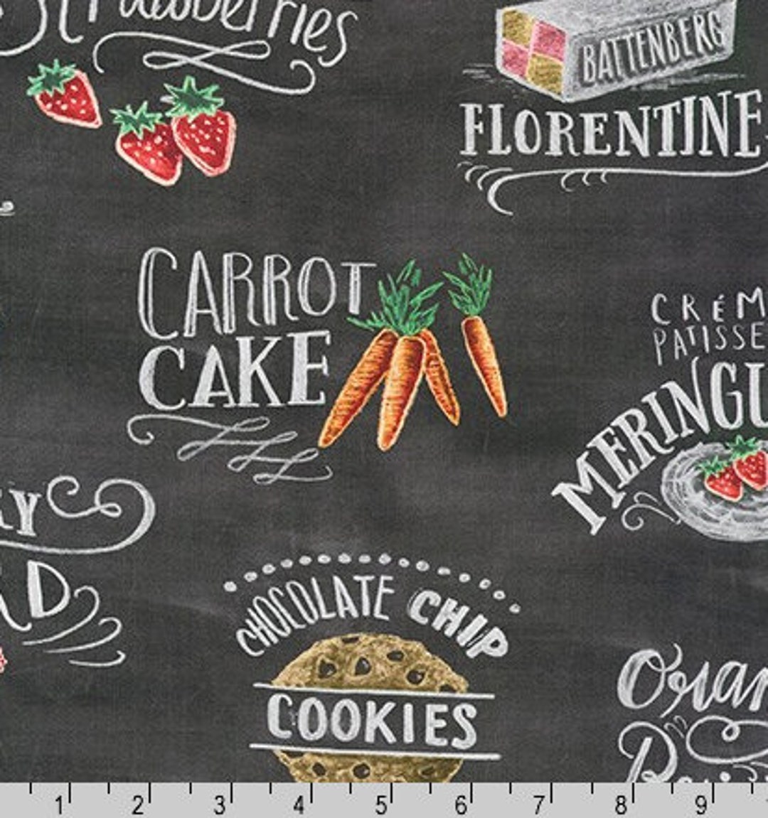 Chalkboard Dessert Menu From Metro Cafe Collection for Robert Kaufman