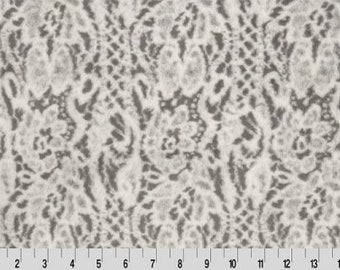 MINKY - Luxe Cuddle® Seal Lace in Graphite Gray Furry Fabric from Shannon Fabrics