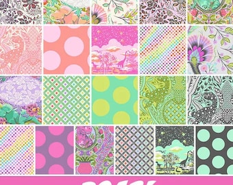 PRE-ORDER Fat Quarter Bundle 21pcs from the Roar! Collection by Tula Pink for Free Spirit Fabric - See Description - 100% Quilt Shop Cotton