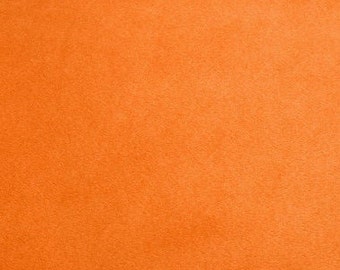 Solid Cuddle® 3 in Mandarin Orange Smooth Minky From Shannon Fabrics - Choose Your Cut