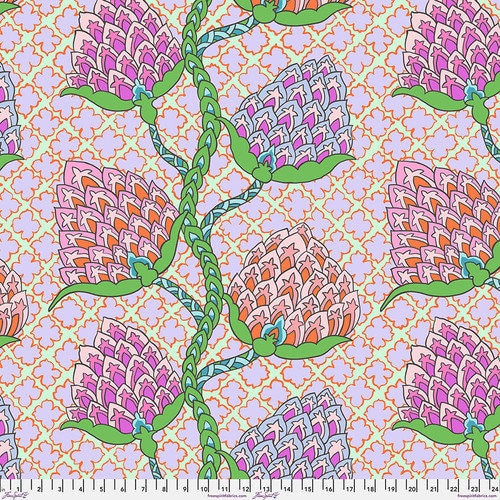 Kaffe Fassett - Paisley Flower in Pastel from the Kaffe Fassett Collective by Free Spirit Fabric 100% Cotton Fabric