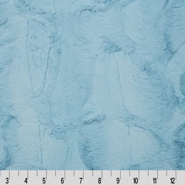 Baby Blue Luxe Cuddle® Hide from Shannon Fabric's Minky Collection- 10mm Pile