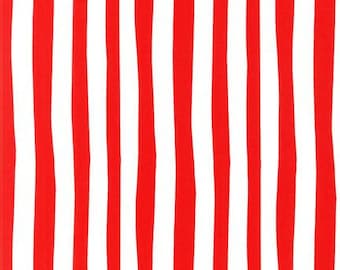 Dr Seuss Red & White Grinch Stripes from the Celebreate Suess! Collection by Robert Kaufman - 100% Cotton