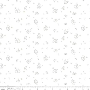 Awesome Blossom in White from the Lights On 2 Collection by Riley Blake Designs - 100% Cotton