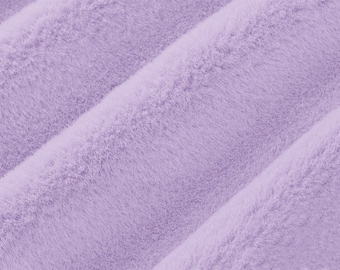 Sello Luxe Cuddle® en felpa de pelo alto morado lavanda MINKY de tela Shannon- 15 mm