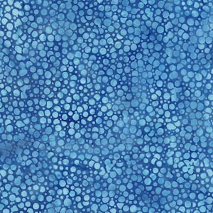 TESSUTO BATIK - Bacche in uno stagno ghiacciato della collezione Glacier Bay di Island Batiks