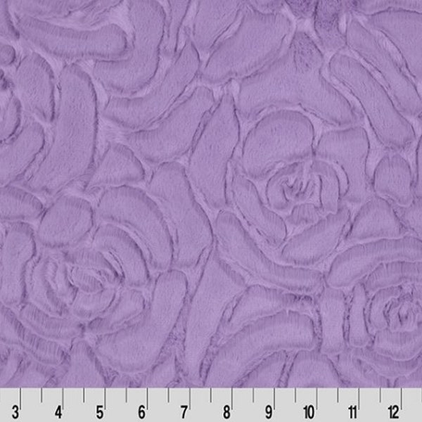 Bellflower Demi Rose Luxe Cuddle® MINKY From Shannon Fabrics 10mm Pile