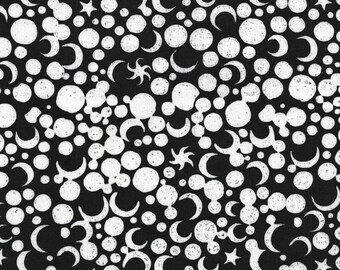 TISSU BATIK - Lune en Onyx de la collection Pumpkin Delight par Island Batiks