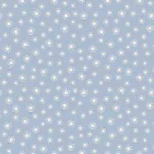 1 Yard 15 inches of Sunshine Sun in Light Blue from By The Sea Collection by Paintbrush Studio Fabric 100% Quilt Shop Cotton