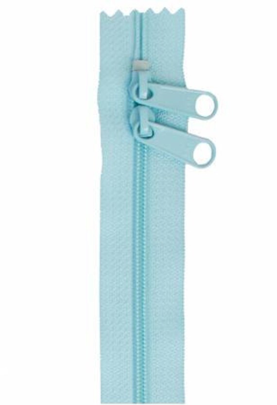 DOUBLE-SLIDE ZIPPER - 30" Robin's Egg Blue Handbag Zipper from Patterns By Annie
