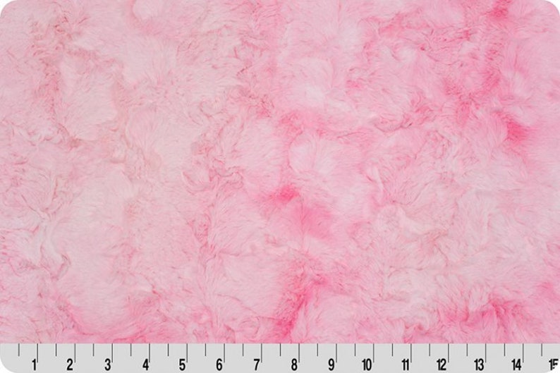 Luxe Cuddle® Galaxy Blush Pink MINKY From Shannon Fabrics 10mm Pile image 1