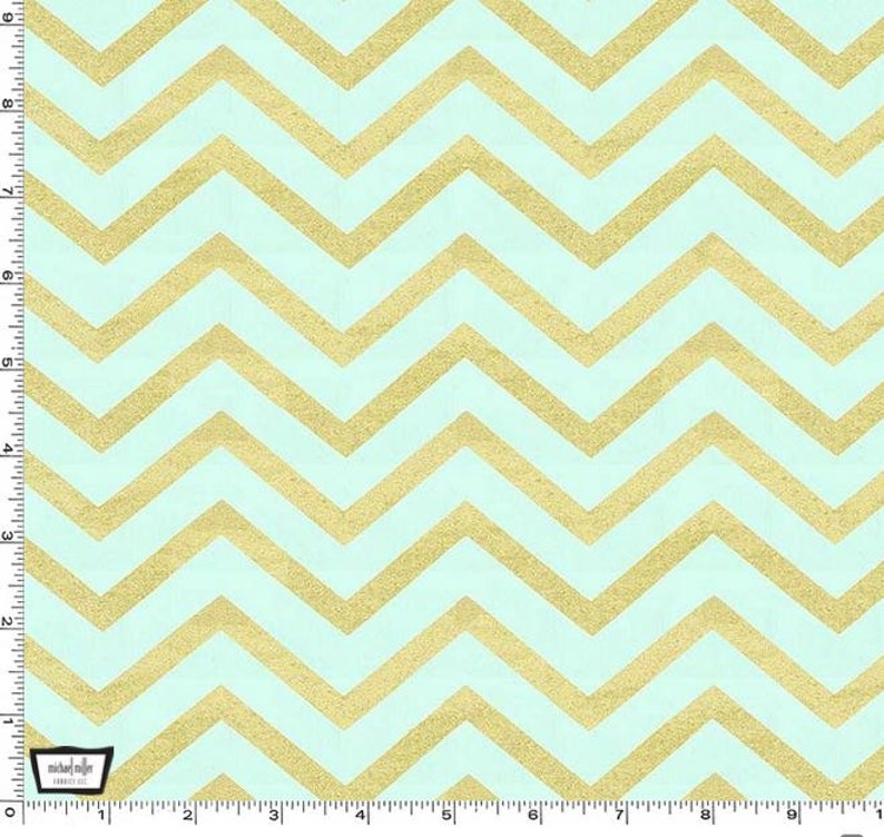 Mist Sleek Chevron Pearlized From Michael Miller