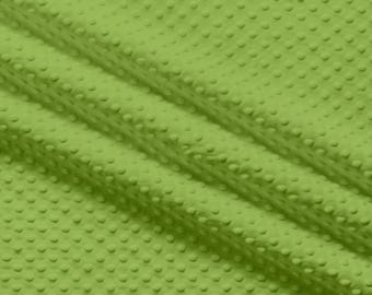 Snuggle Dimple Dots in Fern Soft Plush Minky From EZ Fabrics - You Choose the Cut