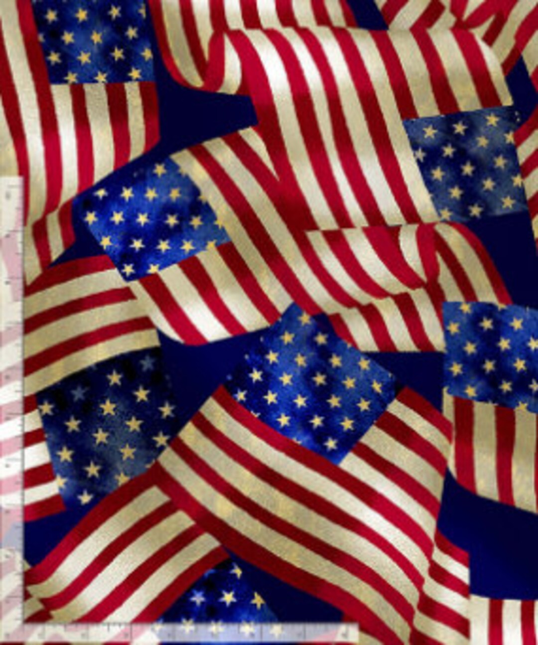 Packed USA Flags From We the People Collection for Timeless Treasures ...