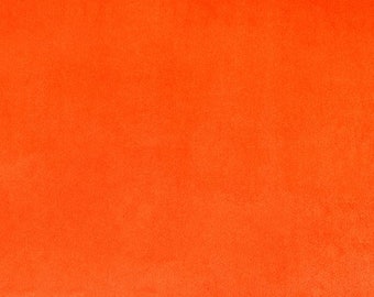 90" Extra Wide Solid Cuddle 3® in Mandarin Orange Minky From Shannon Fabrics 3mm Pile- You Choose Your Cut