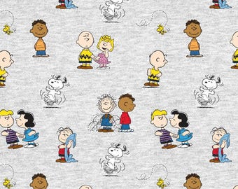 Peanuts Charlie Brown & Gang from Springs Creative - Licensed Fabric