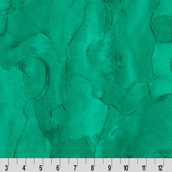Luxe Cuddle® Hide in Seafoam Green from Shannon Fabric's Plush Fur Minky Collection- 10mm Pile