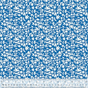 LIQUIDACIÓN - On the Vine Blue de la colección The Garden Party de Windam Fabrics - 100 % algodón