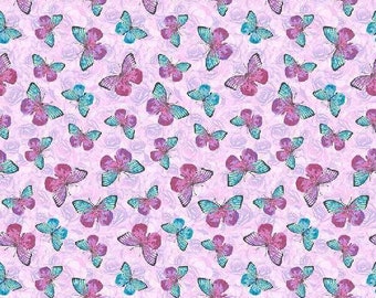 Flutter in Lavender from In Bloom Collection by Windham Fabrics - 100% Cotton Fabric