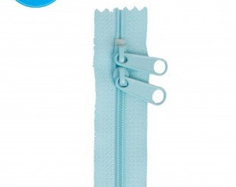 ZIPPERS - 40" Robin's Egg Blue Double Slide Handbag Zipper from Patterns By Annie