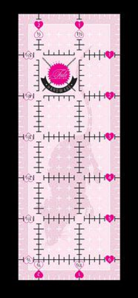 Tula Pink 2.5in x 6.5in Non Slip Mouse Ruler Tula Pink 2.5in x 6.5in Non Slip Mouse Ruler