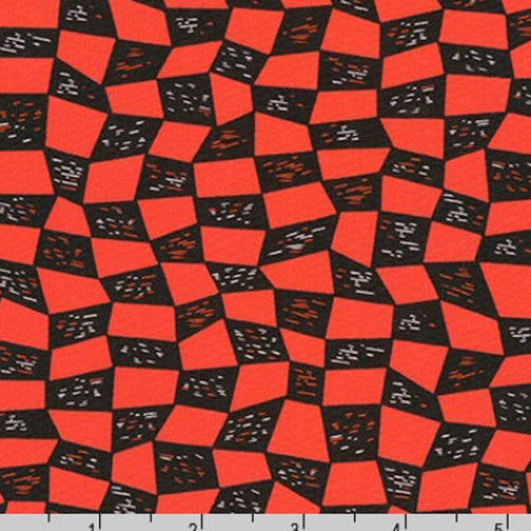 Construction Zone in Red from Build, Bang, Boom Collection by Robert Kaufman Fabric - 100% Quilt Shop Cotton