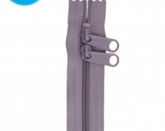 30" Gunmetal Gray DOUBLE-SLIDE Handbag Zipper from Patterns By Annie