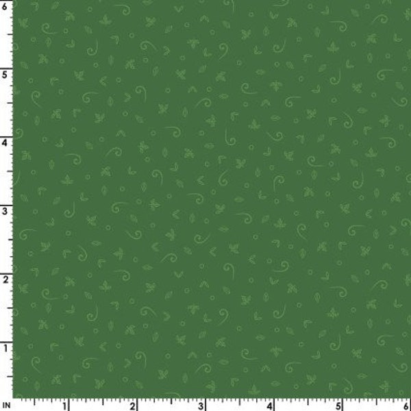 Little One in Green from the Christmas Night Collection for Maywood Studio - 100% Cotton