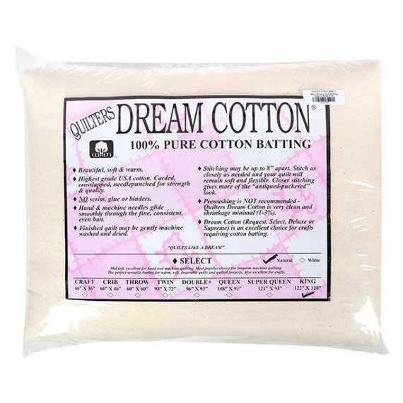 Quilters Dream Batting Natural Cotton - Supreme (King 120x122)