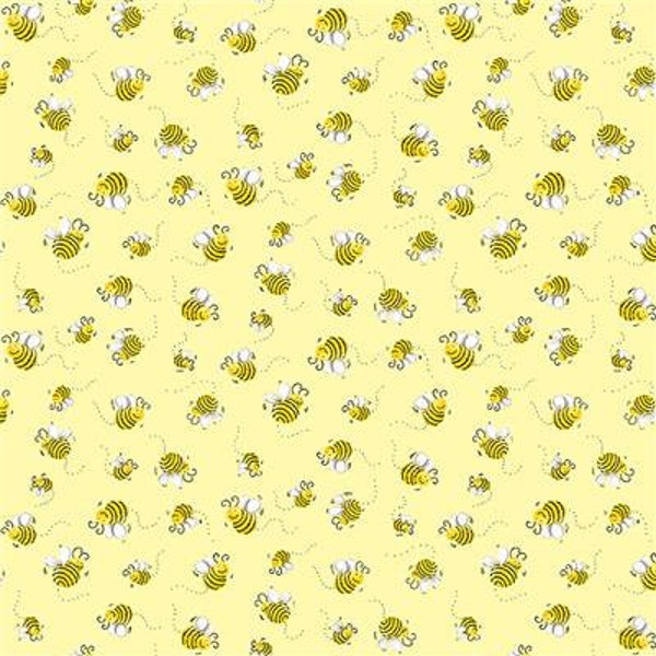 Susy Bees in Yellow by Susybee Basics for Clothworks