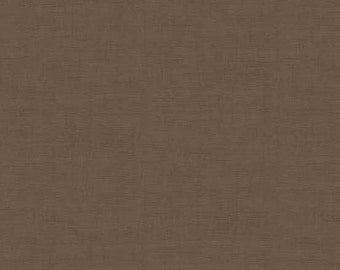 Mocha Linen Texture (100% Quilting Cotton) by Andover/ Makower UK - You Choose the Cut