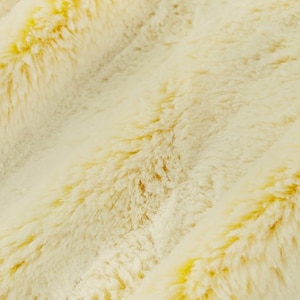 Luxe Cuddle® Frost MINKY Sunshine Yellow Plush Fabric From Shannon Fabrics 15mm Pile - See Description