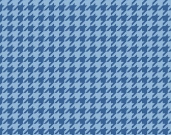 Houndstooth Blue Tonal From Kimberbell Basics Collection for Maywood Studio - 100% Cotton