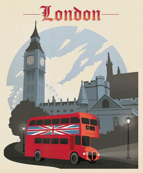 London with Big Ben Fabric Quilting SewingCraft Panel London with Big Ben Fabric Quilting SewingCraft Panel