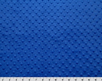 Tecido Minky com textura de covinhas azul elétrico da Shannon Fabrics