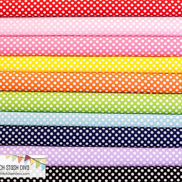 Riley Blake Small Dots Bundle (10 Fabrics Total)