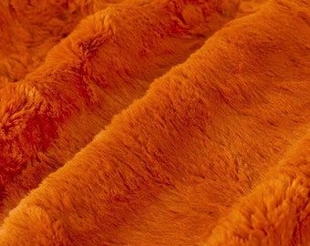 Luxe Cuddle Marble Rust Orange MINKY Fabric From Shannon Fabrics