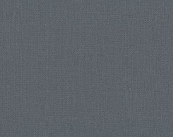 Metal Grey Solid KONA COTTON from Robert Kaufman Fabrics - K001-106