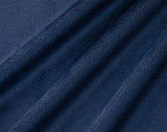 90" Extra Wide NAVY BLUE Cuddle Smooth 3 Minky From Shannon Fabrics