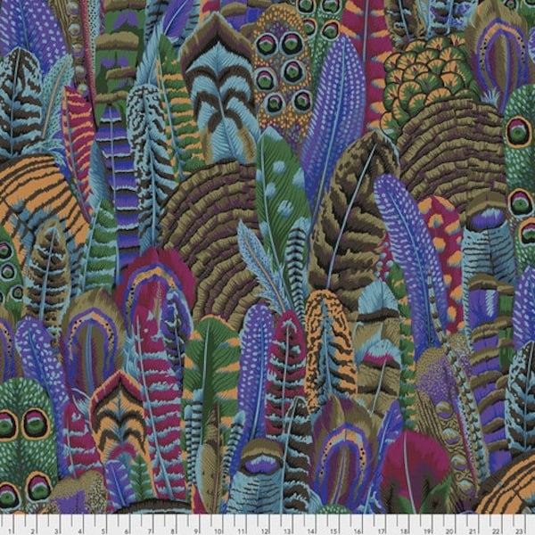 Feathers in Autumn From Kaffe Fassett Collective Classics Collection by Free Spirit Fabric- 100% Quality Cotton