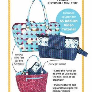 Byannie Night and Day Purse & Reversible Mini Tote Pattern 
