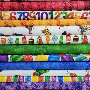 Hungry Caterpillar Super Bundle from Andover Fabrics (15 Fabrics) by Eric Carle- See Description