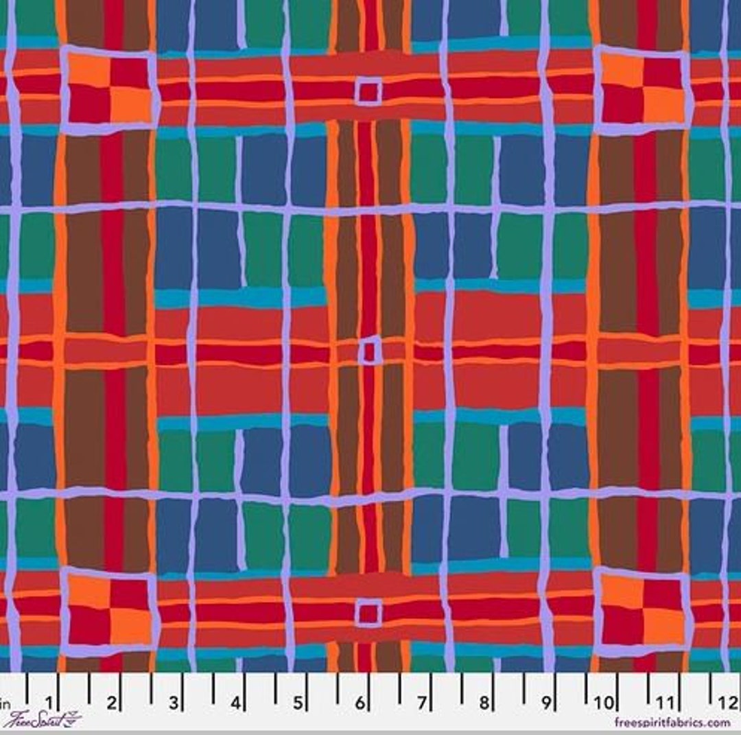 Kaffe Fassett - Checkmate Plaid in Brown Multi From the Kaffe Fassett ...