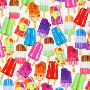 Popsicles from Sweet Tooth Collection by Robert Kaufman Fabrics - 100% Cotton